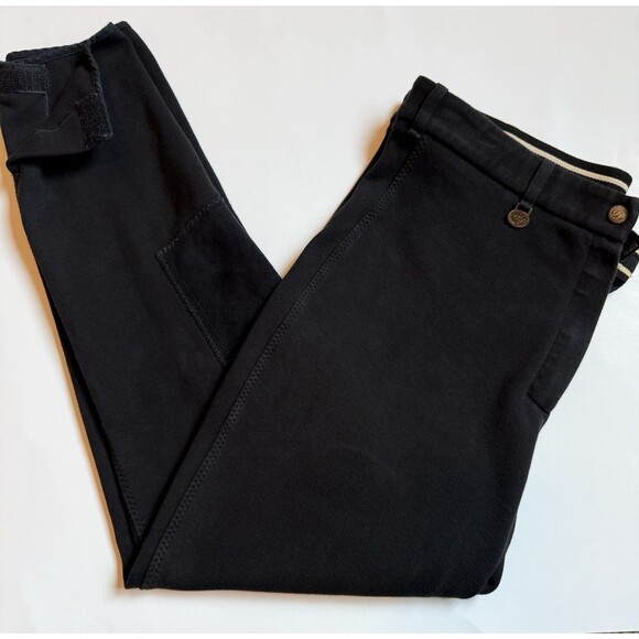 On Course Cotton Black Riding Pants Breeches Women’s Size 30 long Equestrian - Picture 1 of 16